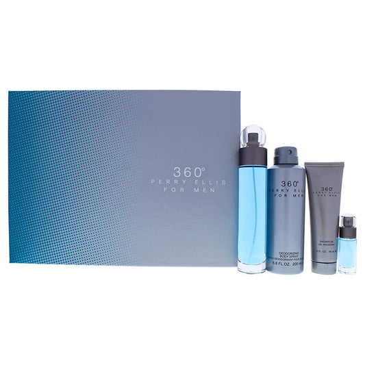 SET 360 100ML 4PZAS C - PERRY ELLIS - Adrissa Beauty - Perfumes y colonias