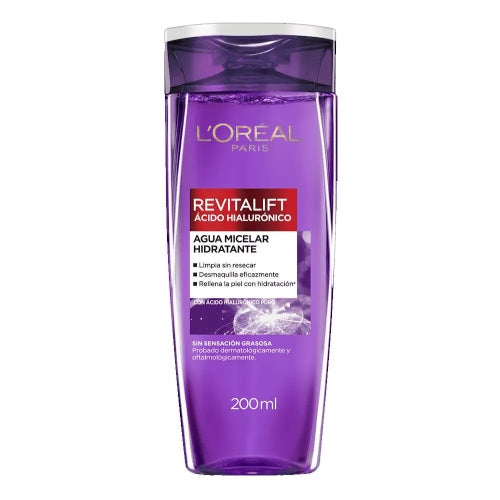 AGUA MICELAR REVITALIFT 200ML - LOREAL - Adrissa Beauty - Cuidado de la piel