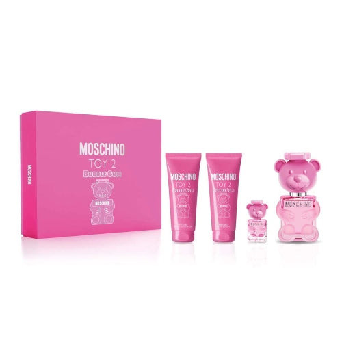 SET TOY 2 BUBBLE GUM 4PZAS 100ML D - MOSCHINO - Adrissa Beauty - Perfumes y colonias