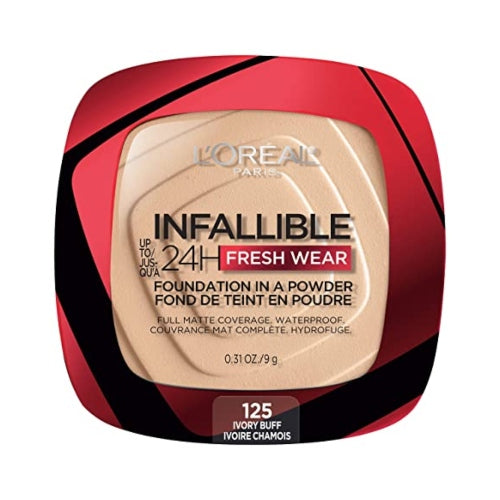 POLVO INFALLIBLE 24H 125 IVORY BUFF - LOREAL - Adrissa Beauty - Maquillaje