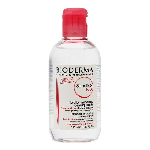 AGUA MICELAR SENSIBIO H20 250ML - BIODERMA - Adrissa Beauty - 