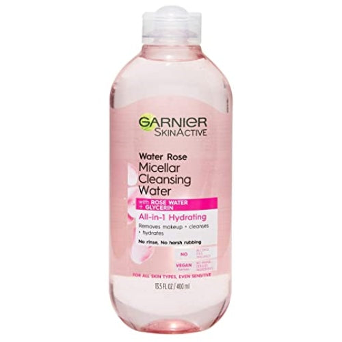 AGUA MICELLAR WATER ROSE 400ML - GARNIER - Adrissa Beauty - 