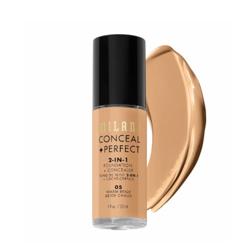 BASE CONCEAL + PERFECT 2IN1 05 WARM BEIGE - MILANI - Adrissa Beauty - 