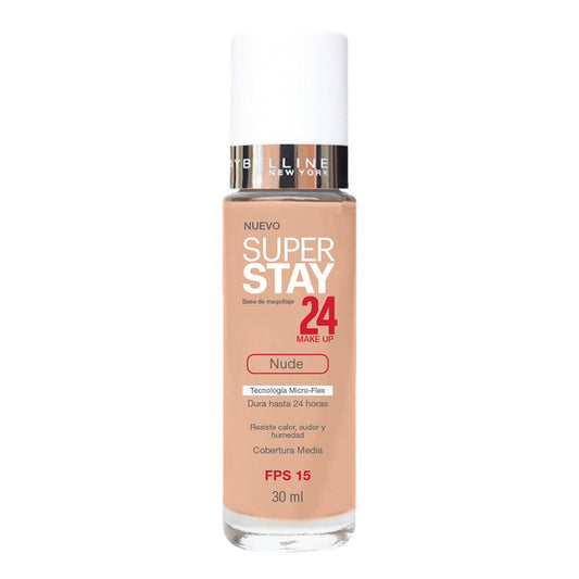 BASE SUPERSTAY 24MAKEUP NUDE - MAYBELLINE - Adrissa Beauty - Maquillaje