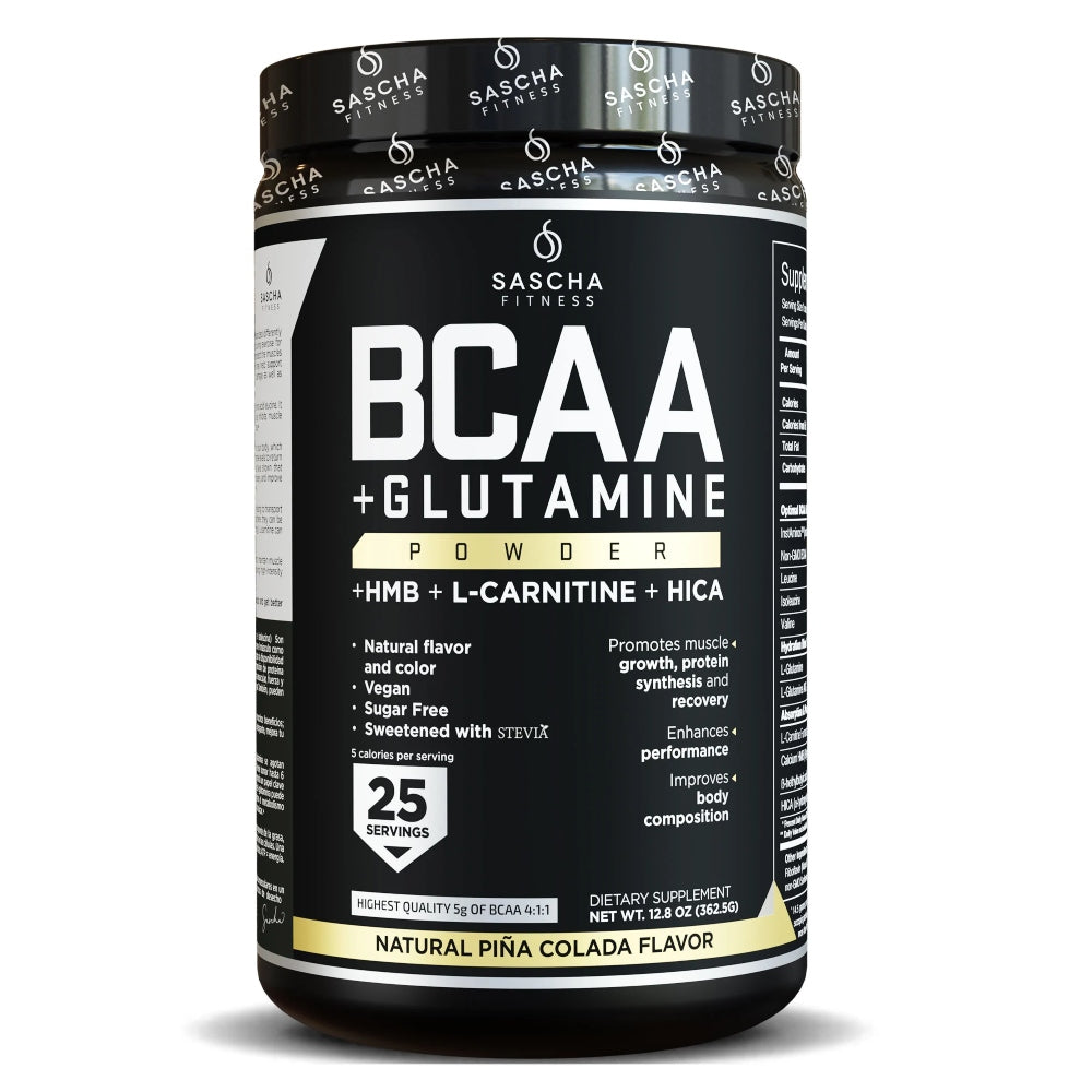 BCAA PI�A COLADA 362.5GR - SASCHA FITNESS - Adrissa Beauty - Nutrición y actividad física