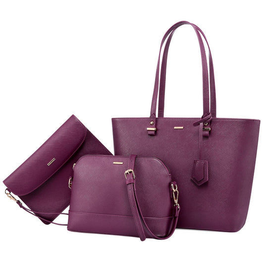 CARTERA ELIM PURPURA 4PZAS - ELIM - Adrissa Beauty - Bolsos, billeteras y estuches