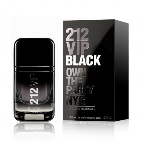 212 VIP BLACK EDP 50ML C - CAROLINA HERRERA - Adrissa Beauty - 