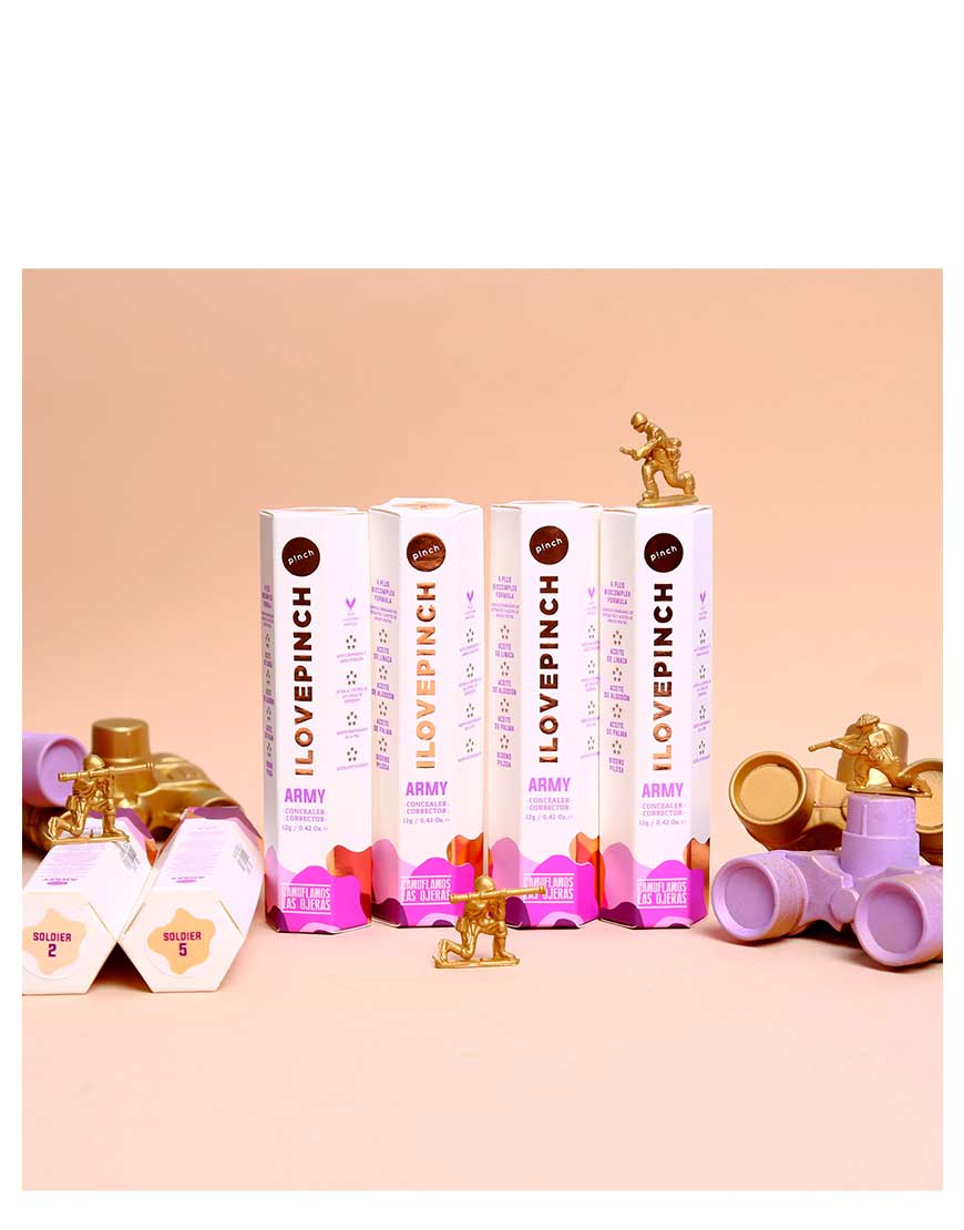CORRECTOR ARMY SOLDIER 3 - ILOVEPINCH - Adrissa Beauty - Maquillaje