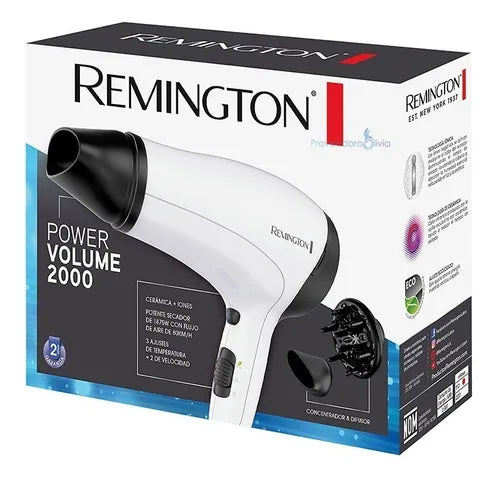 SECADOR POWER VOLUME 2000 1875W - REMINGTON - Adrissa Beauty - Cuidado capilar