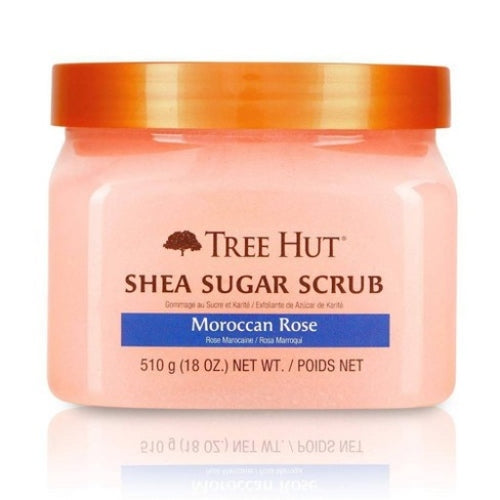 EXFOLIANTE SHEA SUGAR MOROCCAN ROSE 510GR - TREE HUT - Adrissa Beauty - Nata