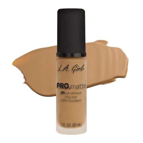 BASE PRO.MATTE MEDIUM BEIGE GLM675 - LA GIRL - Adrissa Beauty - Maquillaje
