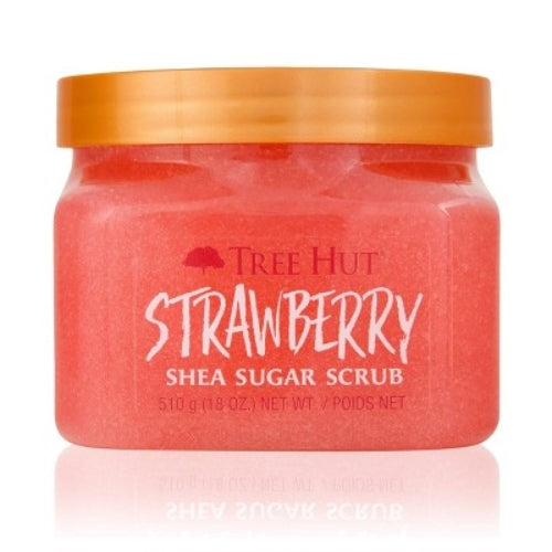 EXFOLIANTE SHEA SUGAR STRAWBERRY 510GR - TREE HUT - Adrissa Beauty - 