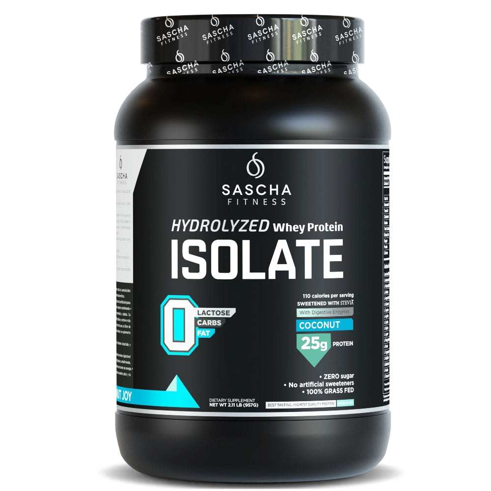 PROTEINA ISOLATE COCONUT 957GR - SASCHA FITNESS - Adrissa Beauty - Nutrición y actividad física