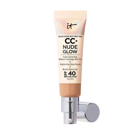 BASE CC NUDE GLOW 32ML MEDIUM TAN - IT COSMETICS - Adrissa Beauty - Maquillaje