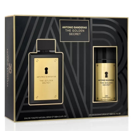 SET GOLDEN SECRET 100ML C - ANTONIO BANDERAS - Adrissa Beauty - Perfumes y colonias