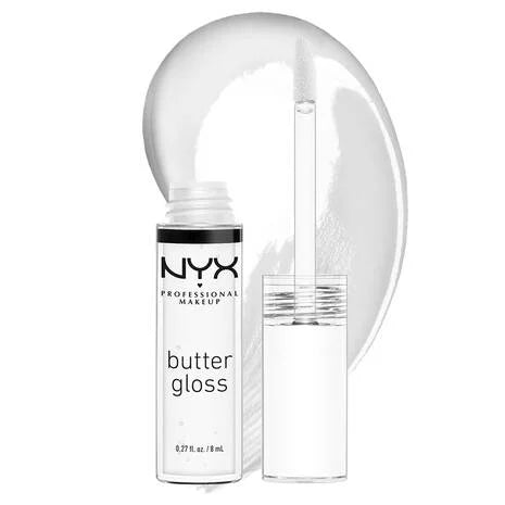 GLOSS BUTTER TRANSPARENTE - NYX - Adrissa Beauty - Maquillaje