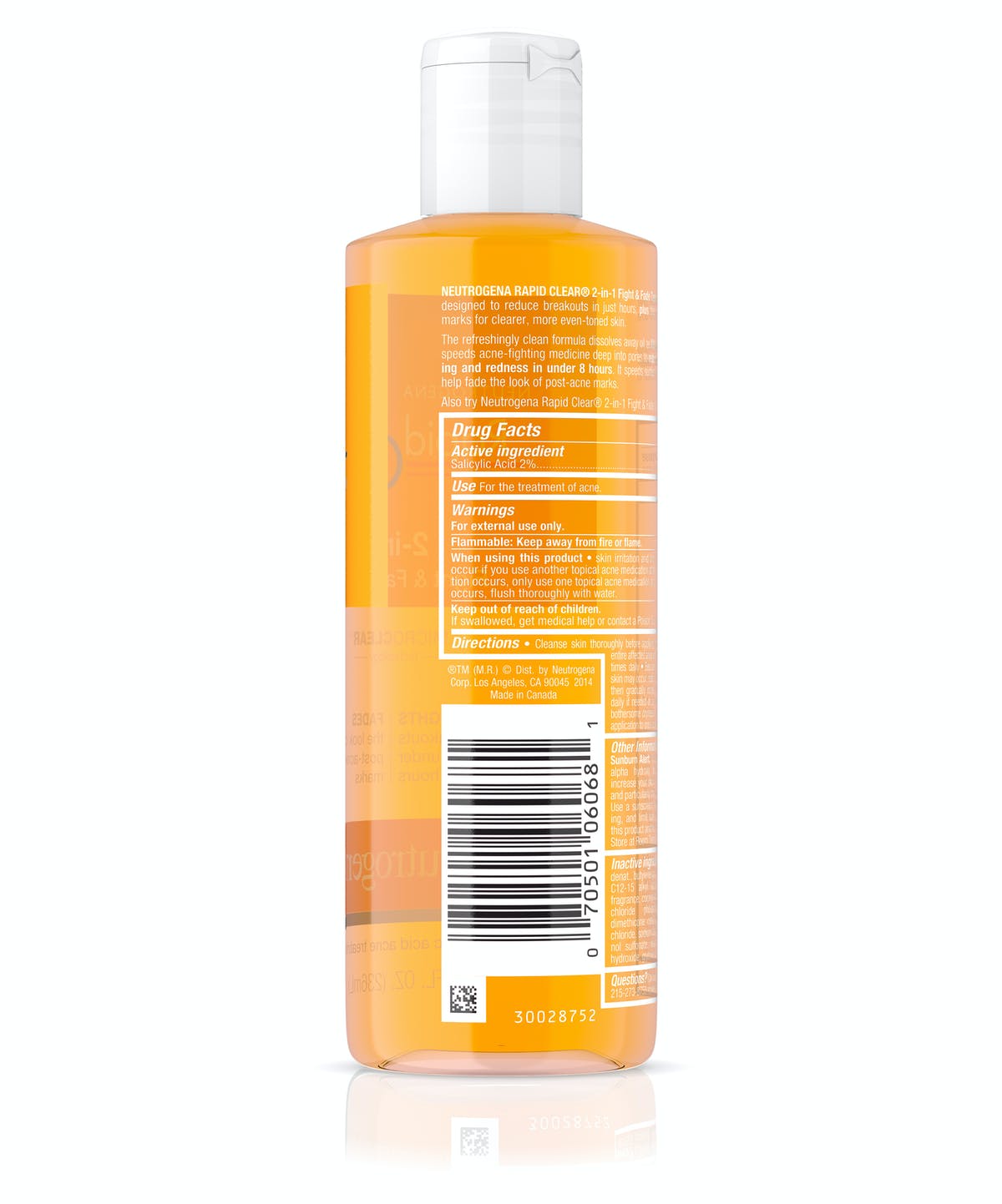 TONICO RAPID CLEAR 2IN1 236ML - NEUTROGENA - Adrissa Beauty - Cuidado de la piel