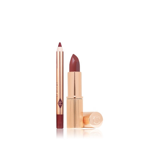 DUO MINI LAPIZ + LABIAL PILLOW TALK 3INTENSE - CHARLOTTE TILBURY - Adrissa Beauty - Maquillaje