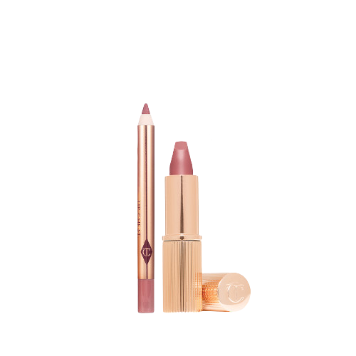 DUO MINI LAPIZ + LABIAL PILLOW TALK MATTE - CHARLOTTE TILBURY - Adrissa Beauty - Maquillaje