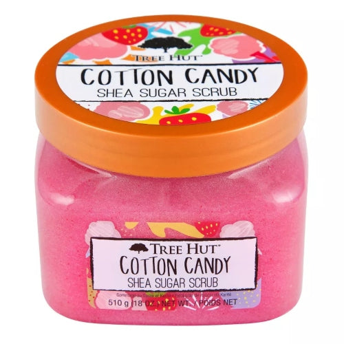 EXFOLIANTE SHEA SUGAR COTTON CANDY 510GR - TREE HUT - Adrissa Beauty - Nata