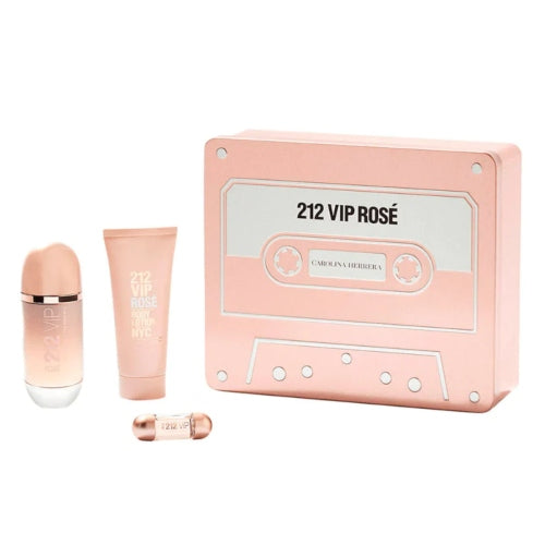 SET 212 VIP ROSE 80ML 3PZAS D - CAROLINA HERRERA - Adrissa Beauty - Perfumes y colonias