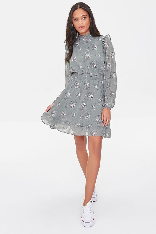 VESTIDO VERDE CORTO TALLA S - FOREVER 21 - Adrissa Beauty - Vestidos