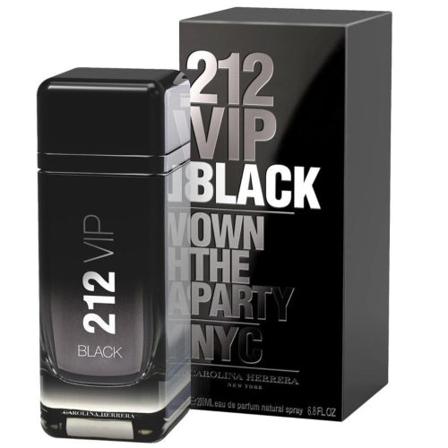 212 VIP BLACK EDP 200ML C - CAROLINA HERRERA - Adrissa Beauty - Perfumes y colonias