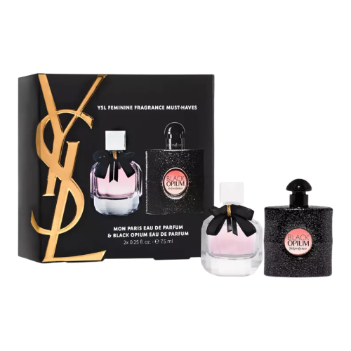 SET MON PARIS + BLACK OPIUM 7.5ML - YVES SAINT LAURENT - Adrissa Beauty - 