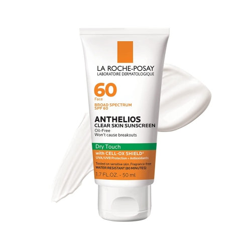 PROTECTOR SOLAR ANTHELIOS 60SPF CLEAR SKIN DRY TOUCH 50ML - LA ROCHE POSAY - Adrissa Beauty - Cuidado de la piel