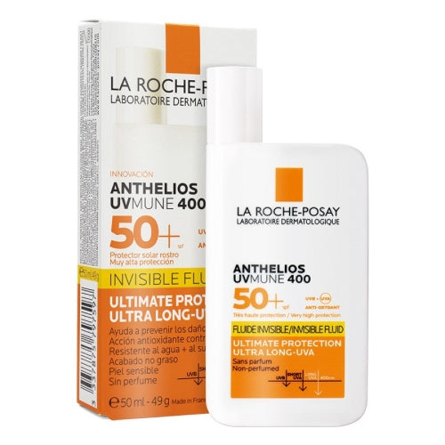 PROTECTOR SOLAR ANTHELIOS INVISIBLE 50+ 50ML - LA ROCHE POSAY - Adrissa Beauty - Cuidado de la piel