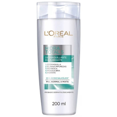 DESMAQUILLANTE LECHE HIDRA 5 - LOREAL - Adrissa Beauty - Cuidado de la piel