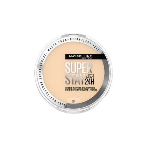 POLVO COMPACTO SUPER STAY 24H 118 - MAYBELLINE - Adrissa Beauty - Maquillaje de rostro