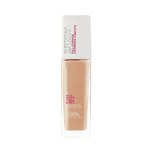 BASE SUPER STAY FULL COVERAGE 310 SUN BEIGE - MAYBELLINE - Adrissa Beauty - Maquillaje