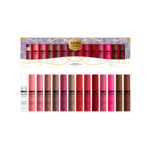 KIT BUTTER LIP GLOSS 14PZAS - NYX - Adrissa Beauty - 