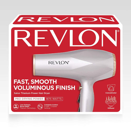 SECADOR FAST SMOOTH 1875WATTS - REVLON - Adrissa Beauty - Cuidado capilar